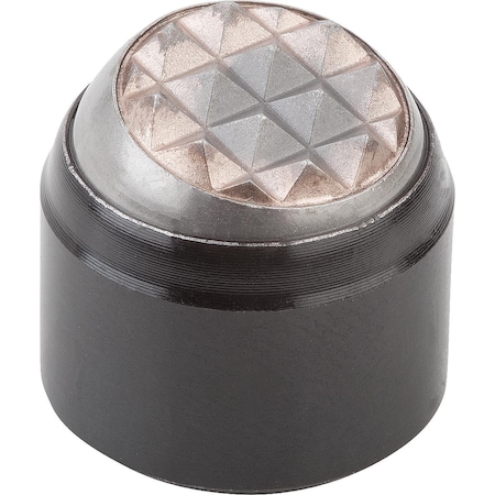 Kipp Self-Aligning Pads M04 D1=18, Form:K Carbon Steel, Comp:Ball-Bearing Steel K0282.804